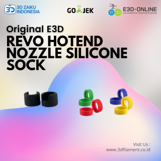 Original E3D Revo Hotend Nozzle Silicone Sock - Biru
